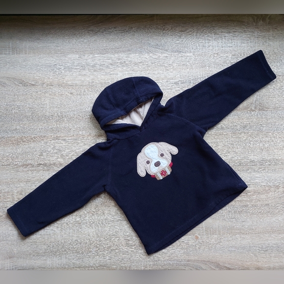 2010 FLEECE (v)guc Gymboree fleece dog hoodie 4T-5T - Picture 5 of 10